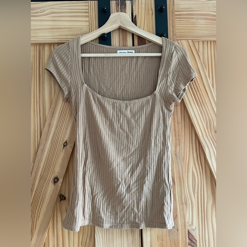 Reformation Tan Top Sz M